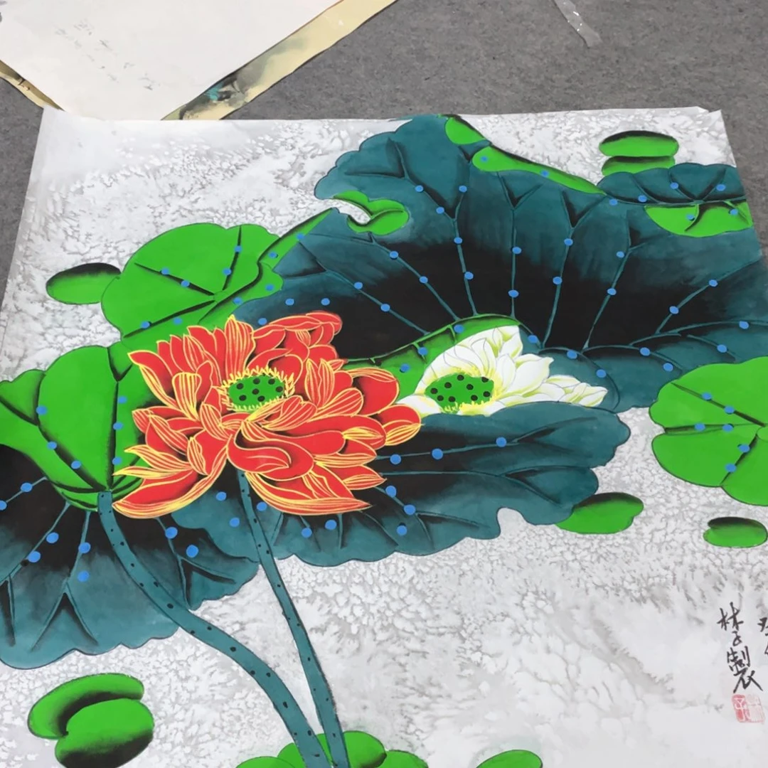 国画国画作品画心一张