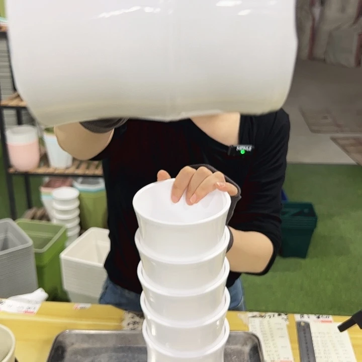 竹节口12高12白色6个带托