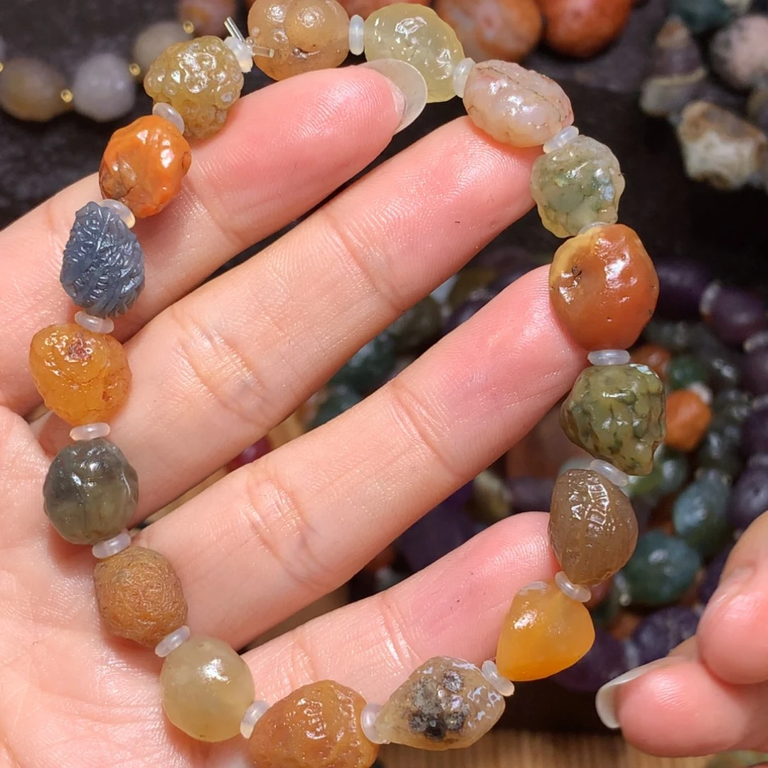 未镶嵌玛瑙/玉髓珠宝半成品