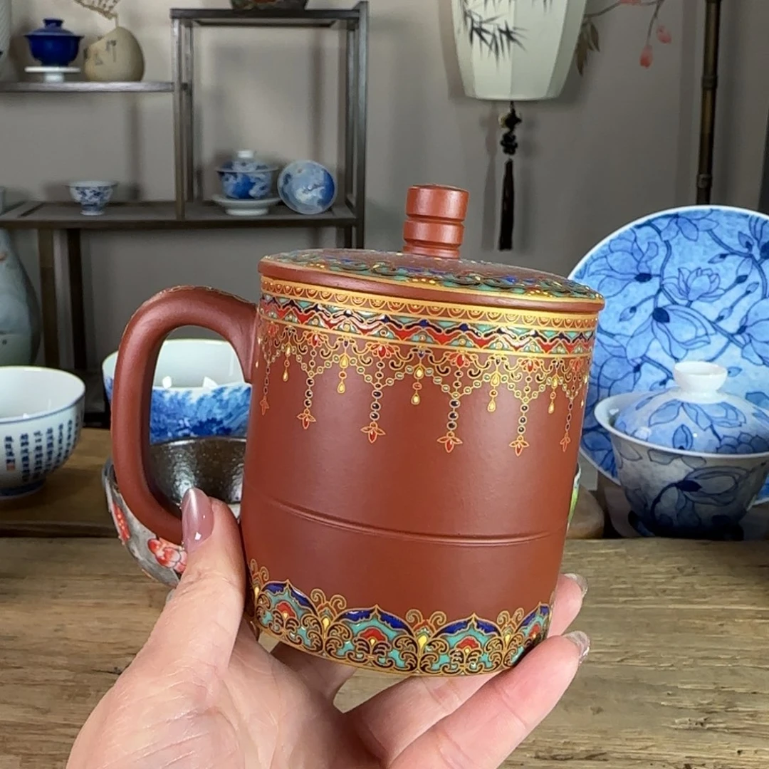 杯景德镇陶瓷柴烧多人