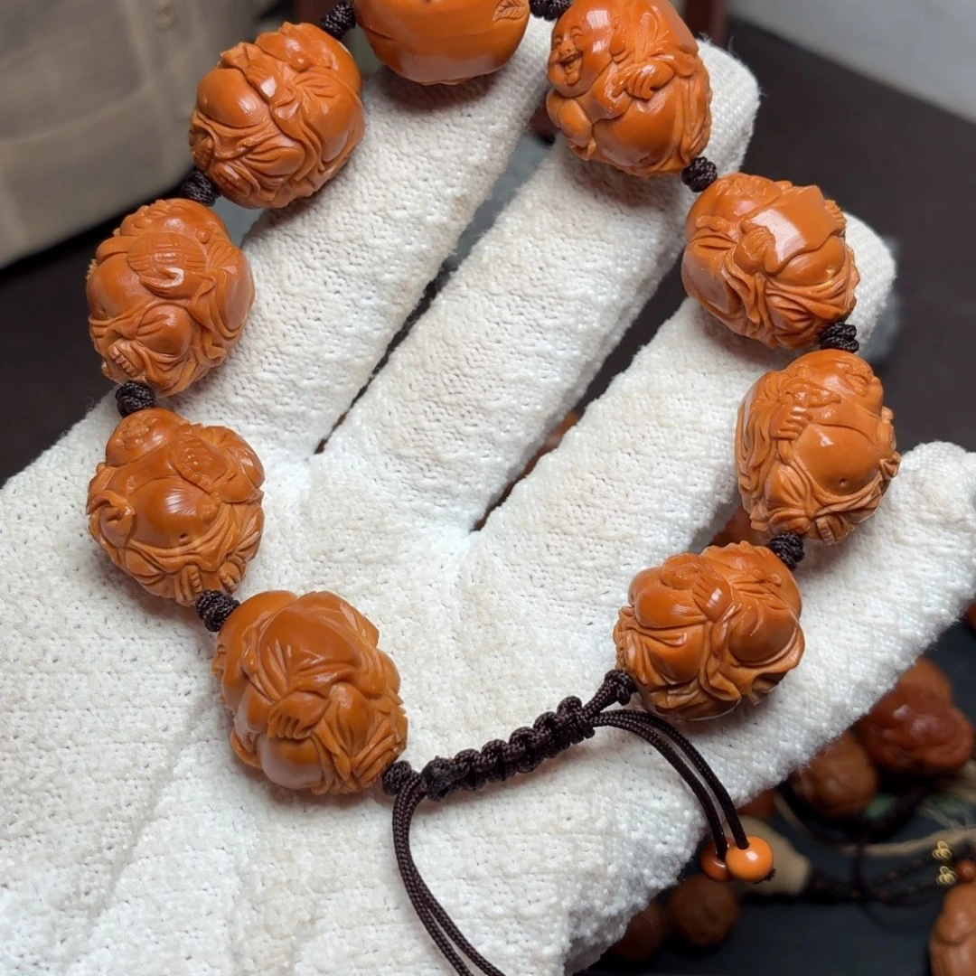 橄榄核手串整身八宝弥勒