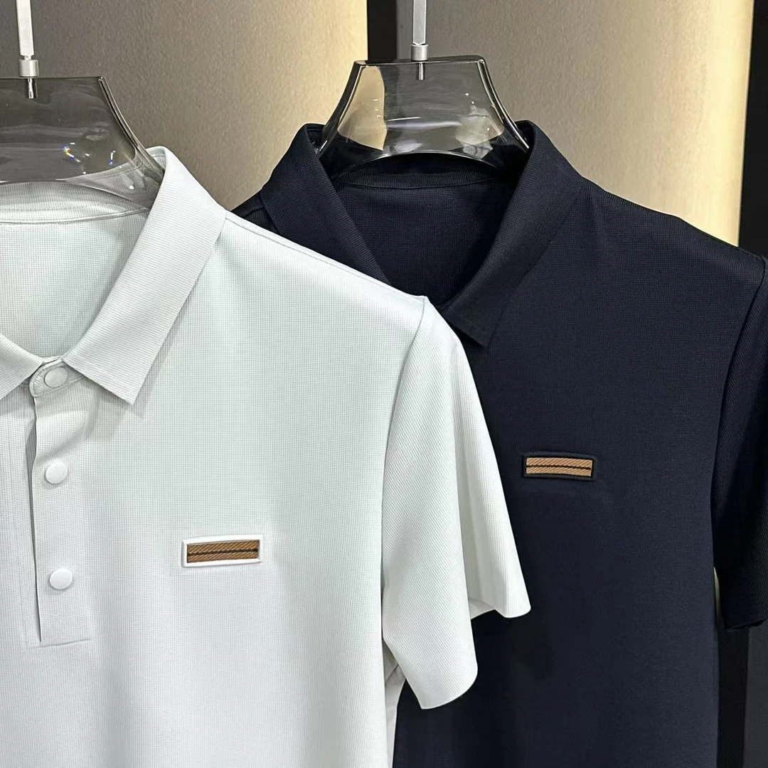 轻奢男士商务休闲翻领POLO衫81385