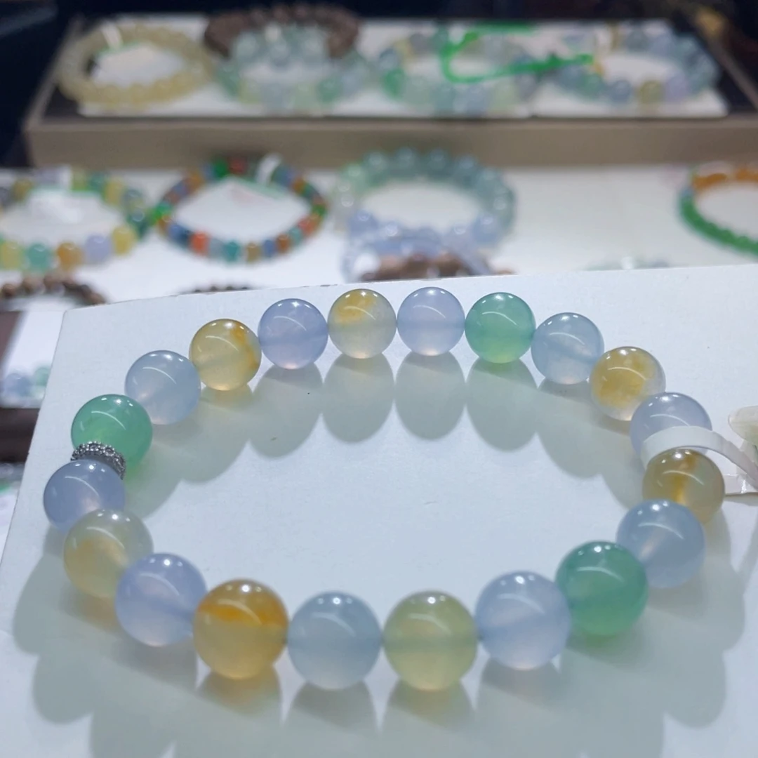 未镶嵌手链翡翠梦幻彩多宝卡9
