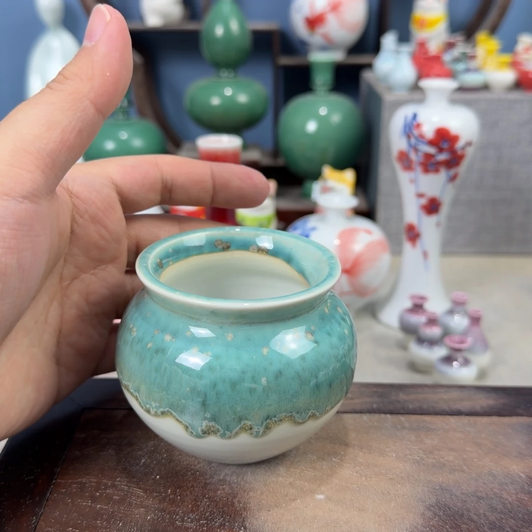 陶瓷手工小花器摆件