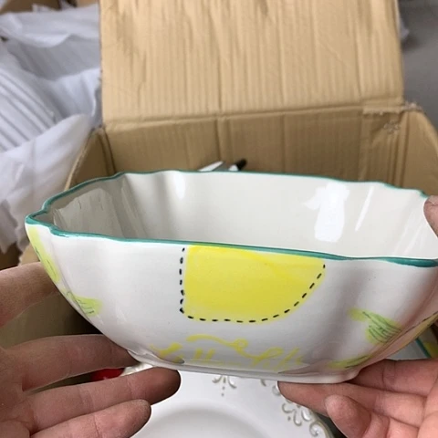 盘陶瓷制品满25拼单发货默认微瑕