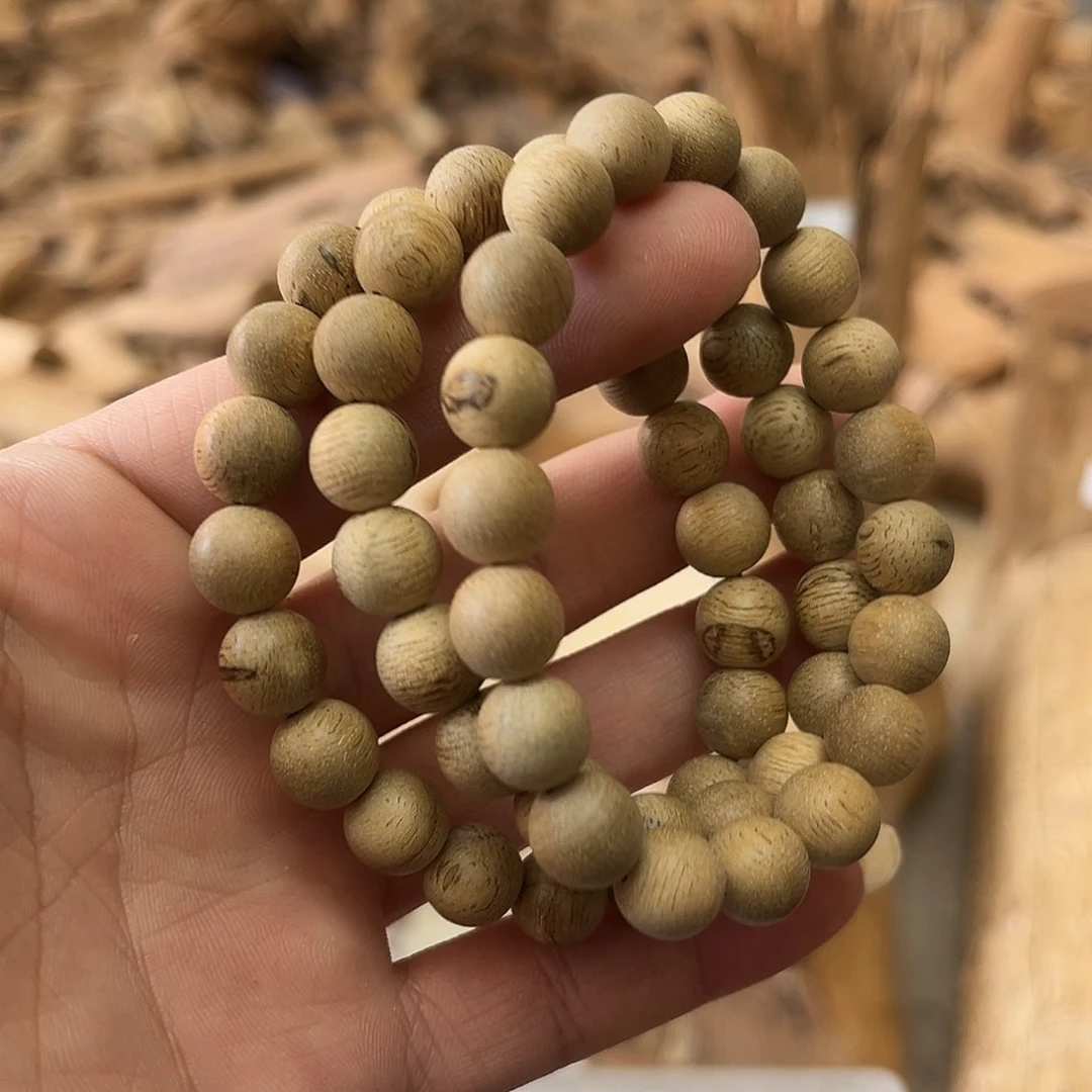 沉香木手串0.9单圈马来