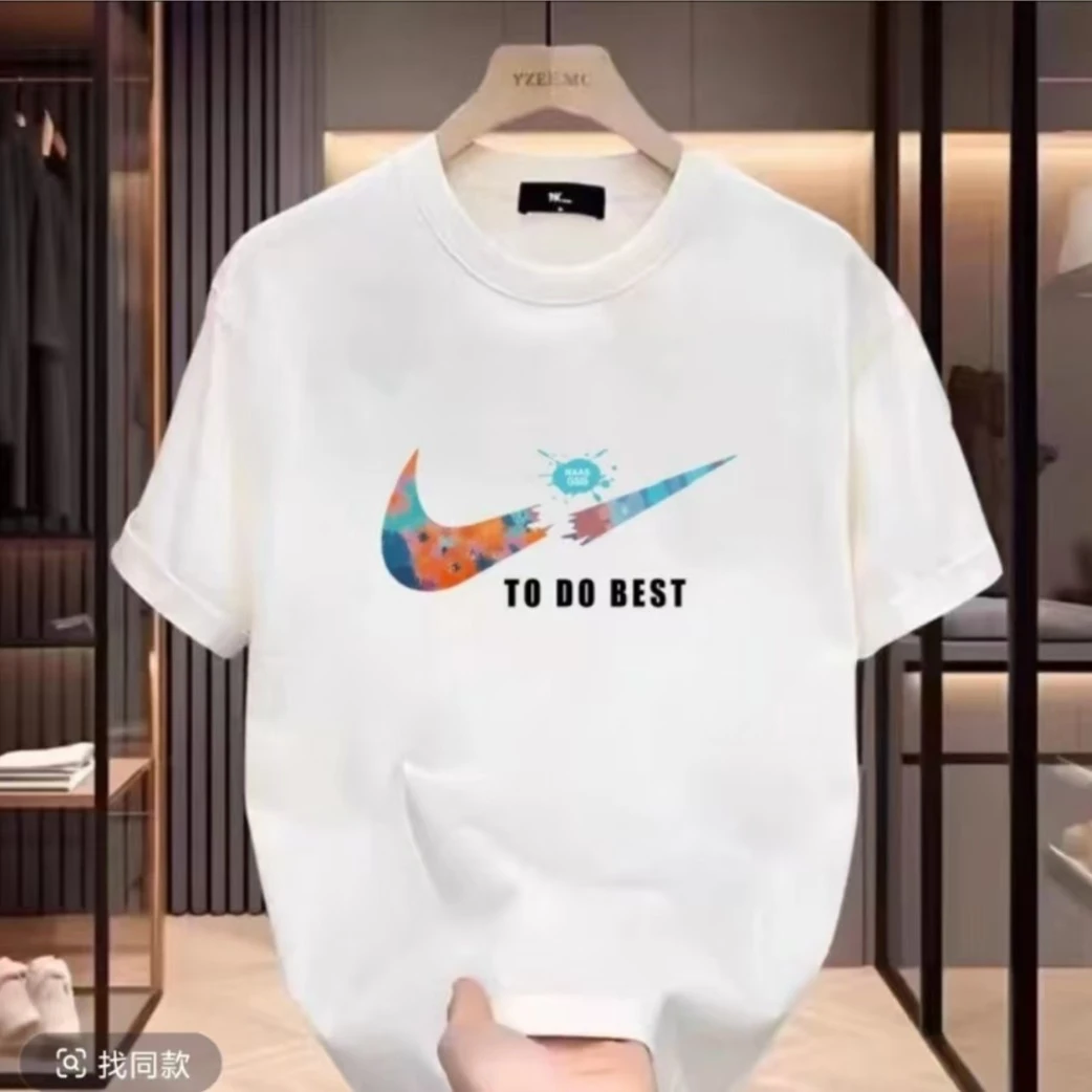 【一折粉丝福利】夏季潮牌男女同款百搭圆领T恤