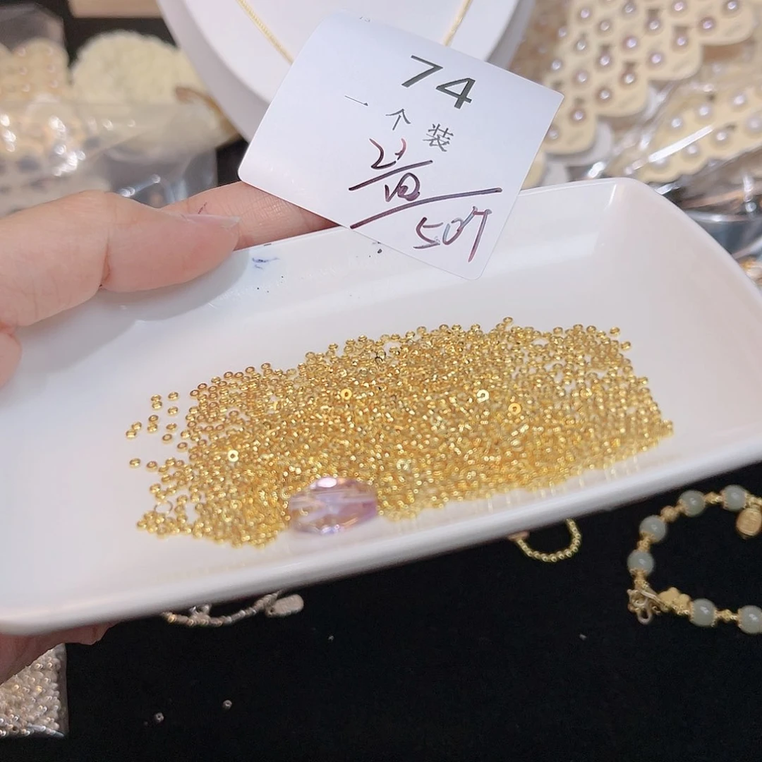 紫晶珠宝半成品银S925镀金镶嵌74