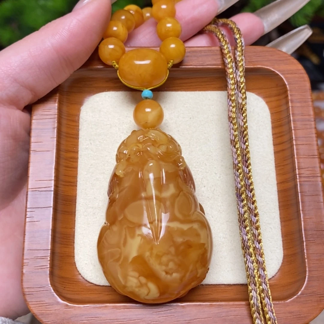 【闪购商品】蜜蜡颈饰未镶嵌项链