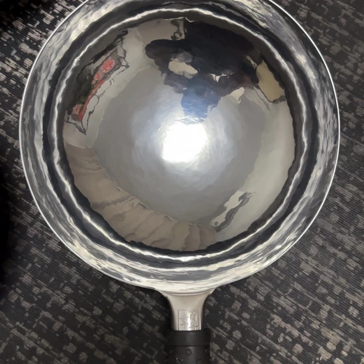 薛***波熟铁手工锻打铁锅30