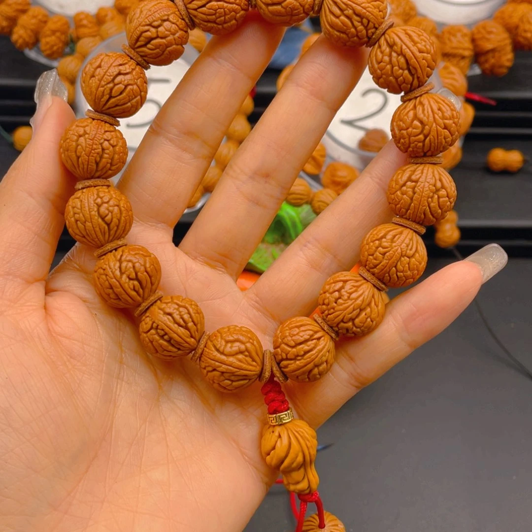 桃核手串用****0见健健康康平平安安8