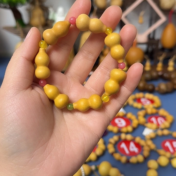 开***乐天然葫芦手持手串