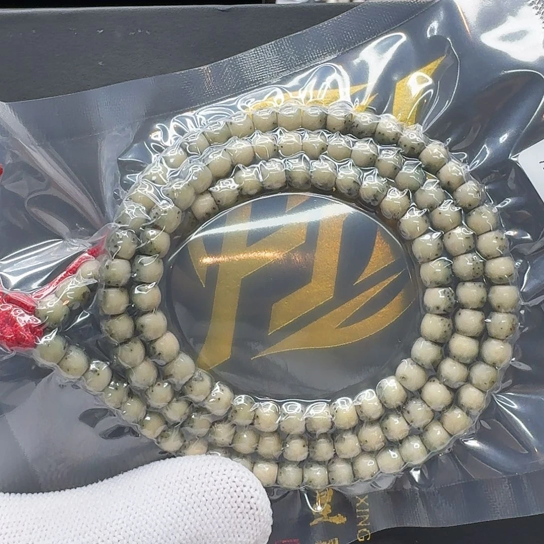 吊坠星月菩提6梵天糯冰绿背河豚6鼓珠108