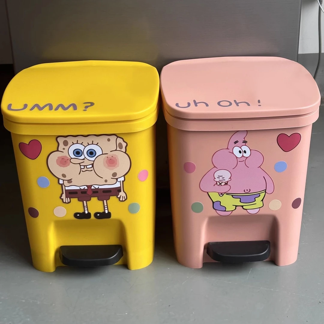 西邮哥【新疆包邮】派大星垃圾桶卡通可爱高颜值家用客厅大号卫生间