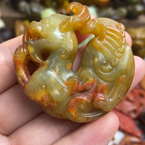 蛇纹石玉未镶嵌颈饰71