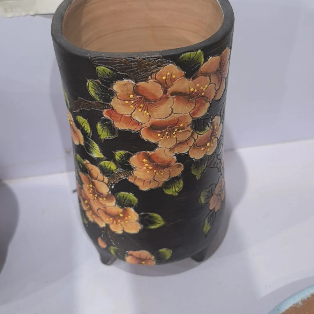 红泥花盆微瑕疵处理