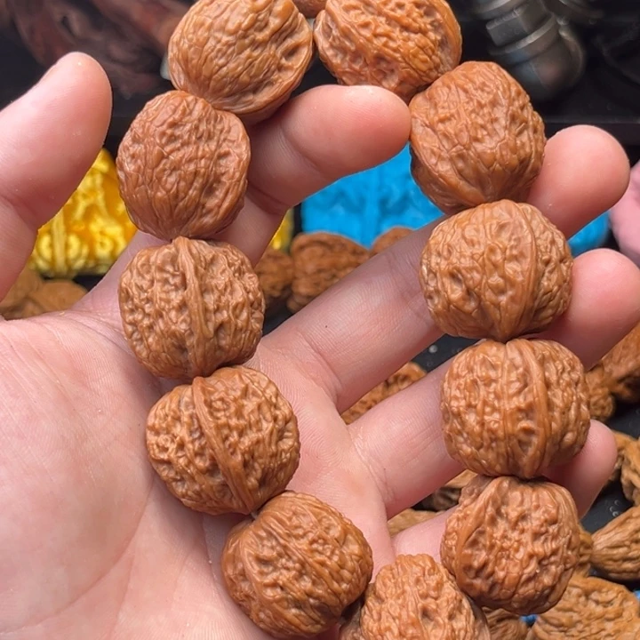 桃核手串呓*磨盘核桃