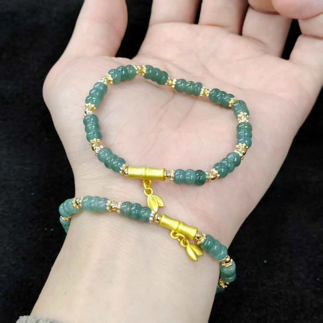 【老三珠宝】翡翠DIY单圈手串GS【多样性发其一】约5mm