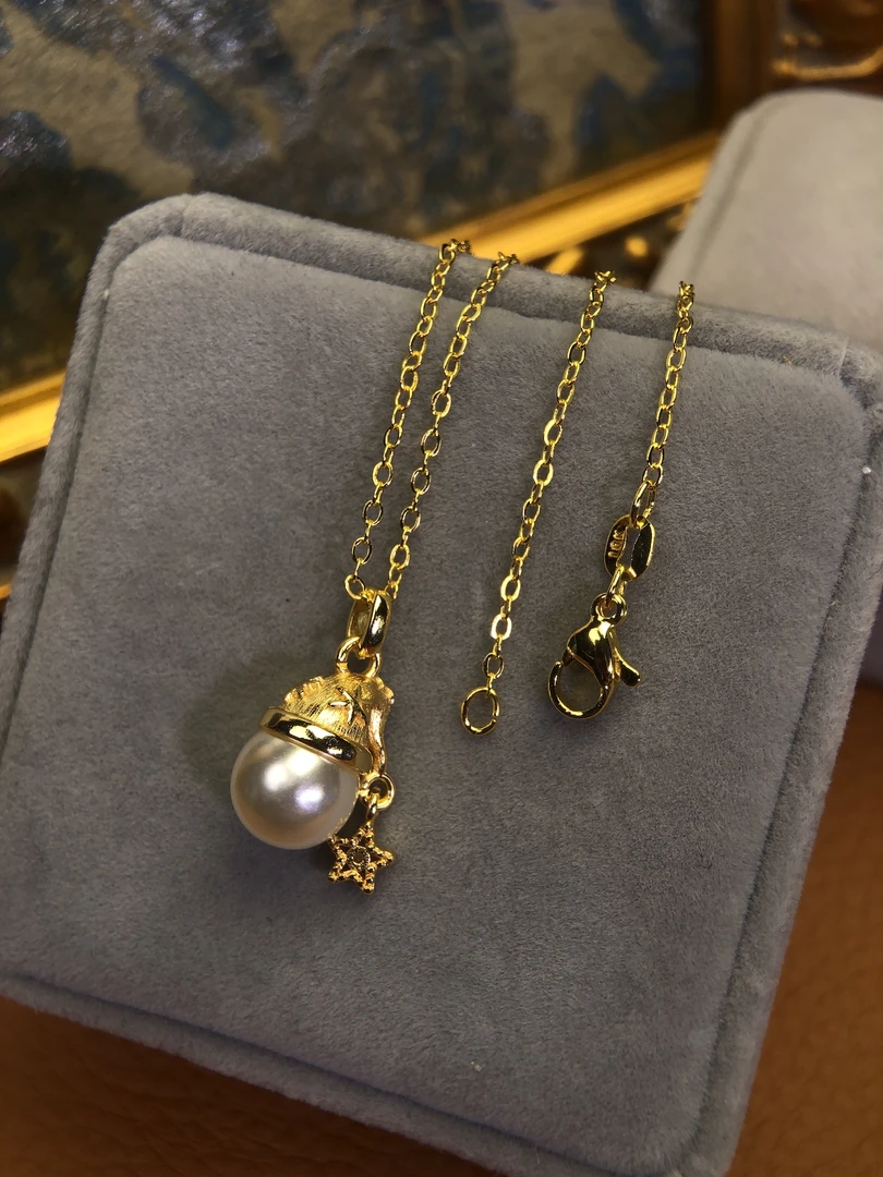 铜合金项链 C8169 FR★【圣诞帽】项链