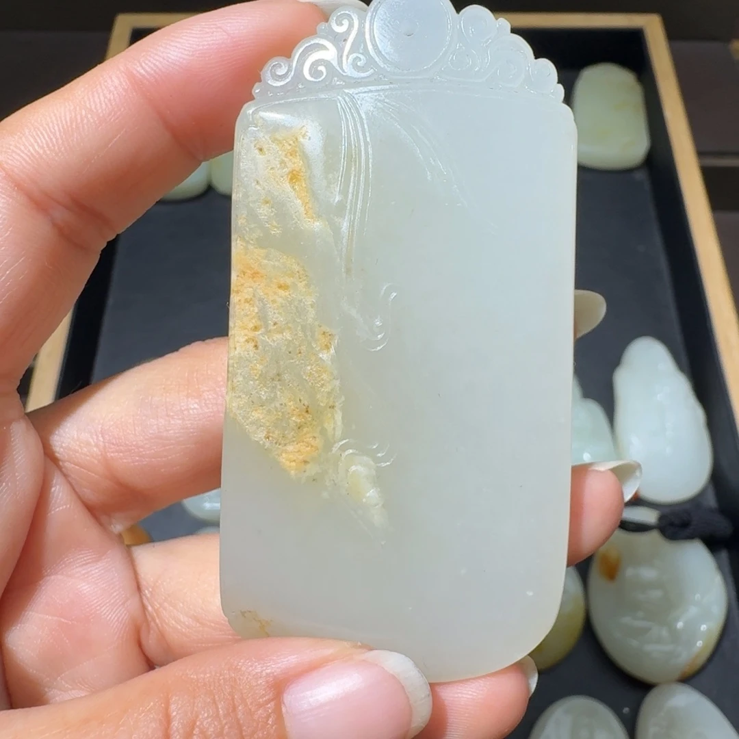 和田玉未镶嵌吊坠(不含链)
