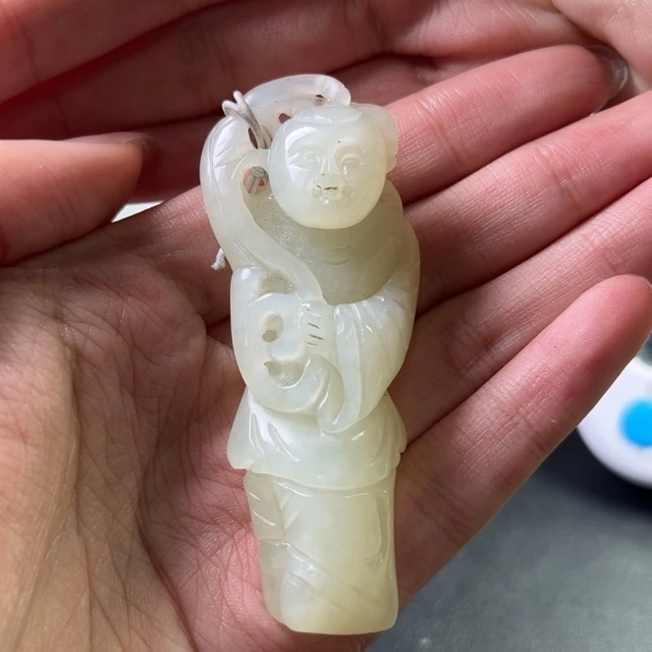 和田玉把件未镶嵌千****9