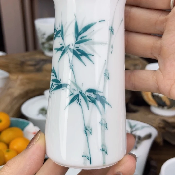 杯公道杯手绘釉下彩