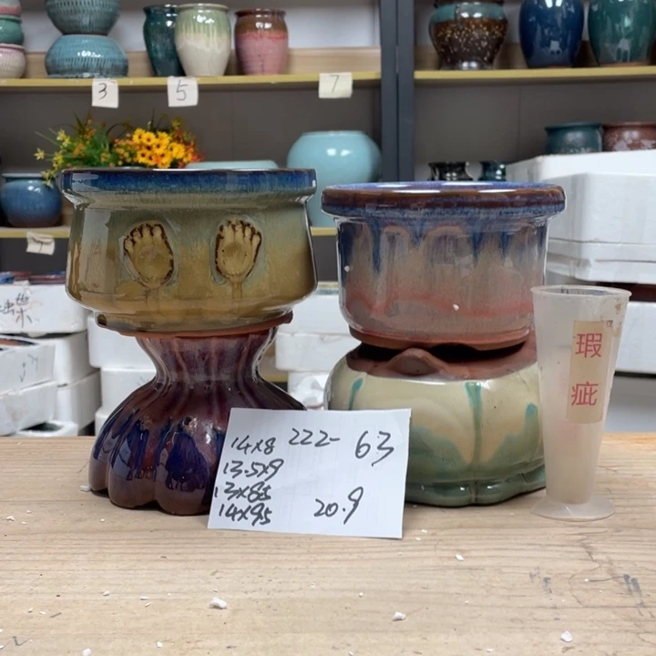 紫砂花盆亚*多肉花盆微瑕63