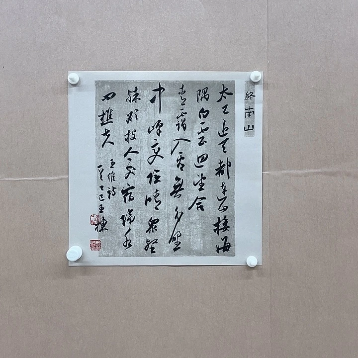 书法王栋34*34㎝山东  十二 十三届