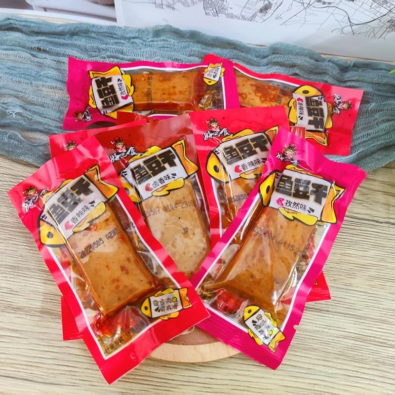 好巴食鱼豆干四川特色小吃多种口味任选适合各种场合