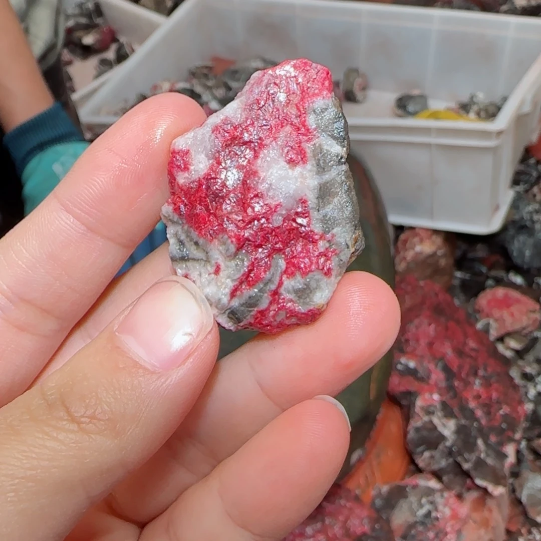 天然辰砂朱砂毛石头2