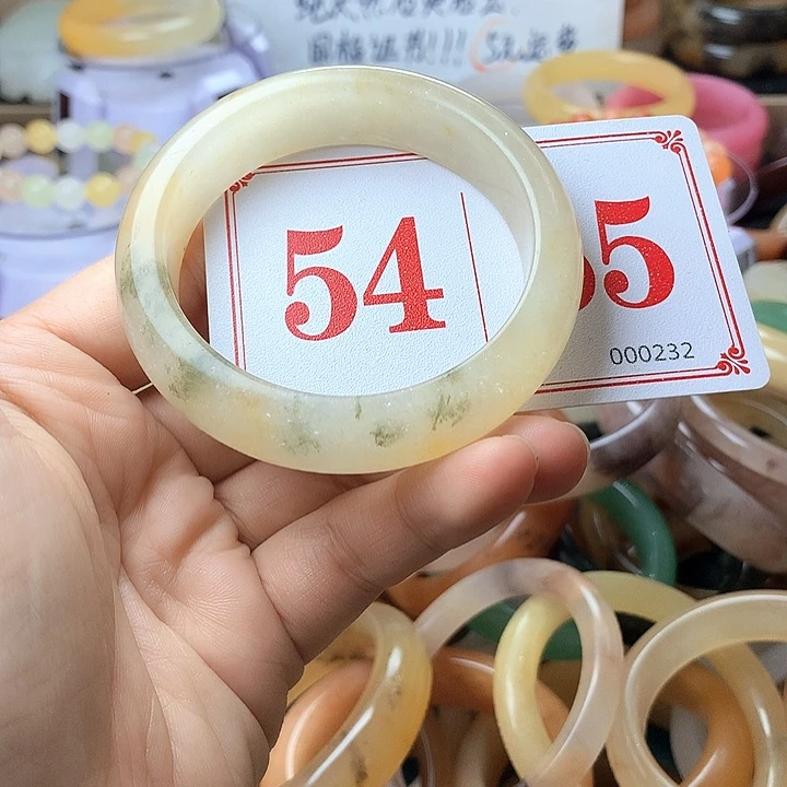 石英质玉（黄龙玉）未镶嵌手镯