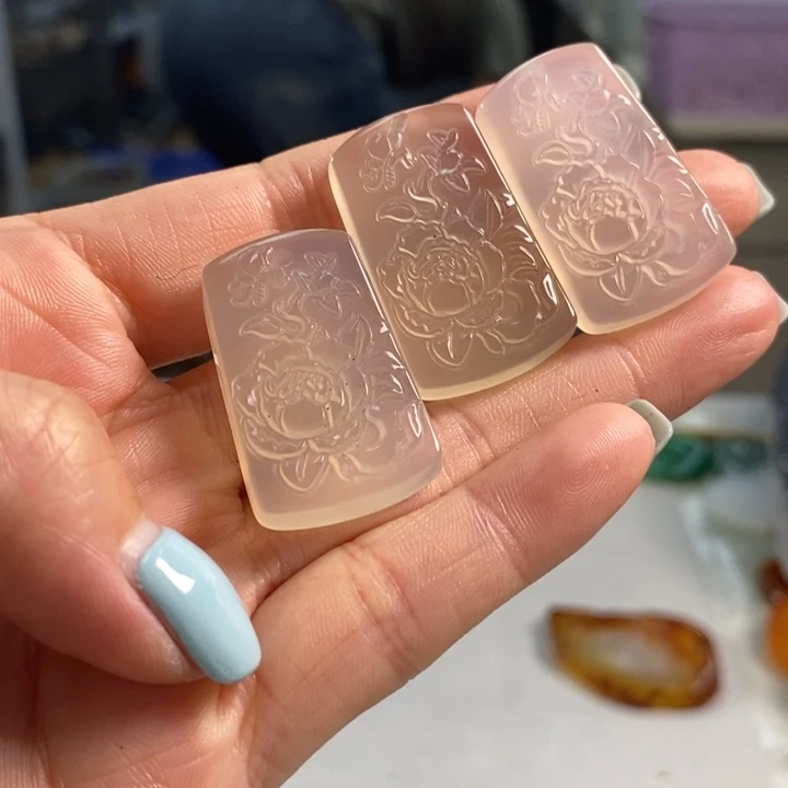 玛瑙/玉髓未镶嵌吊坠(不含链)