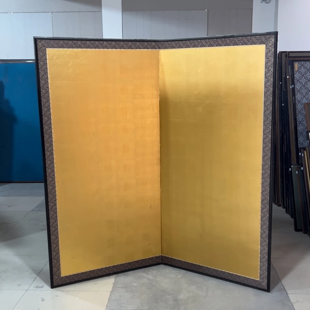 绘画屏风框画茶空间设计