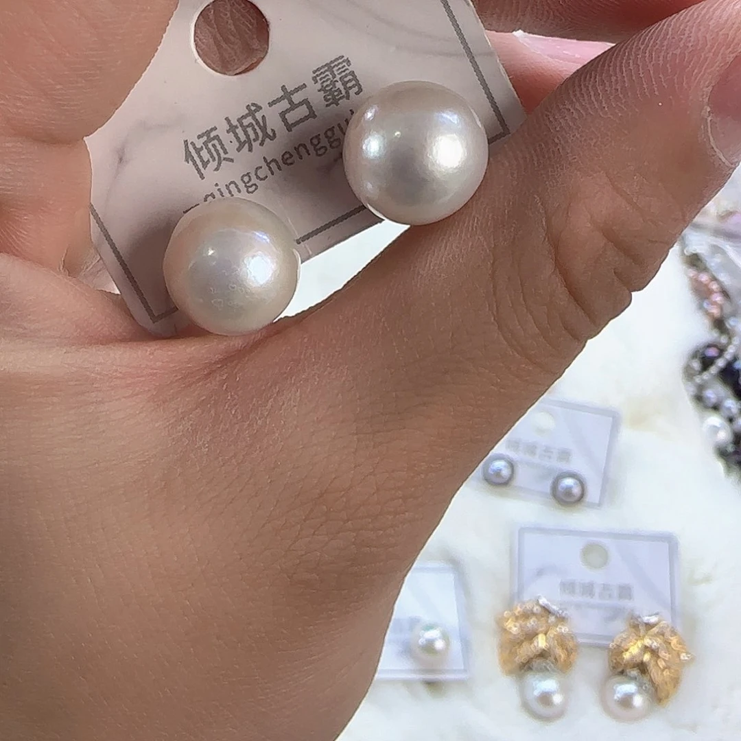 银S925镶嵌项链定制多样性发货发其一449淡水珍珠