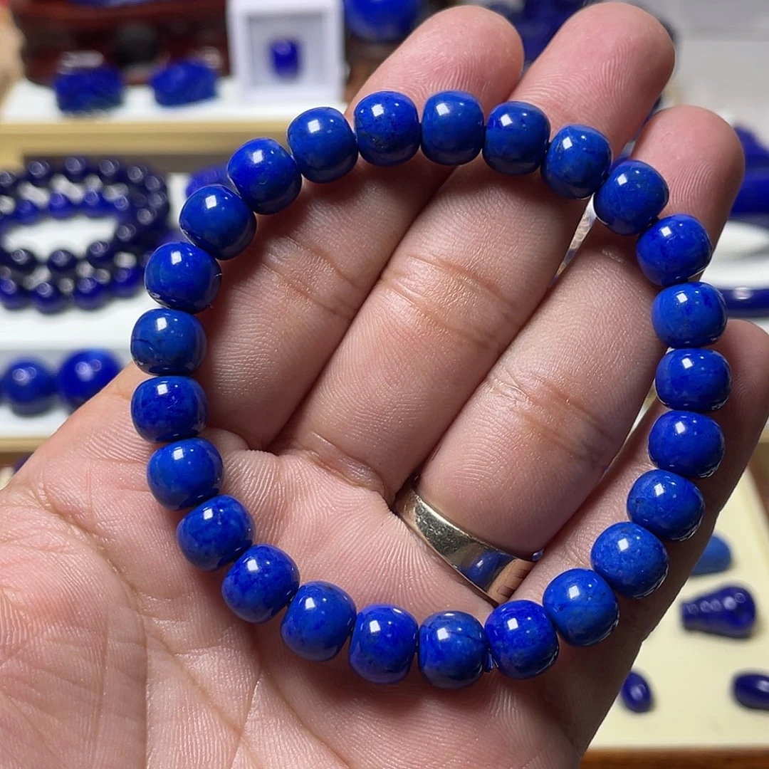 我***-青金石未镶嵌精工老型9mm手串