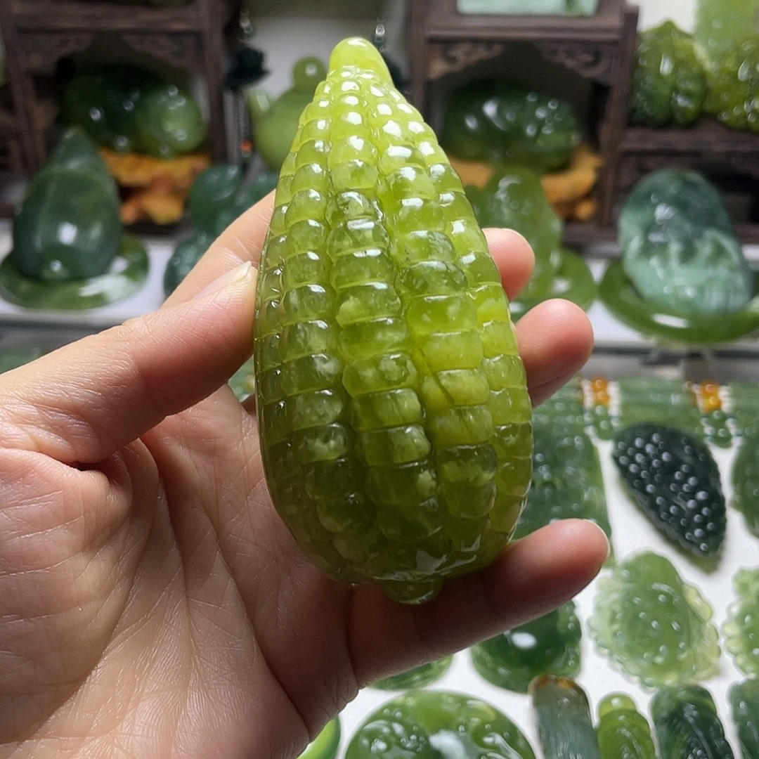 蛇纹石玉未镶嵌手把