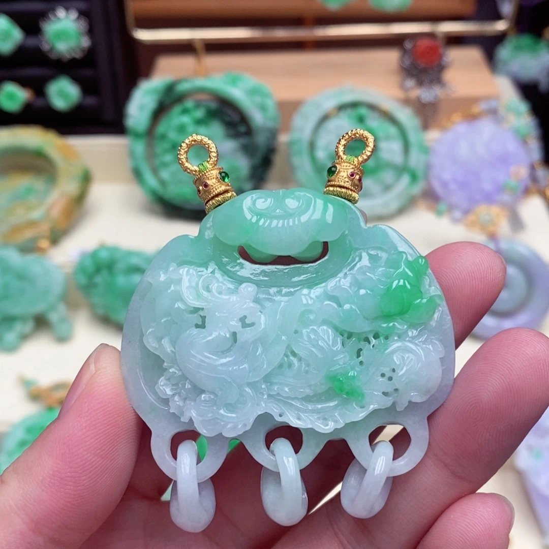 颈饰未镶嵌翡翠翡翠吊坠