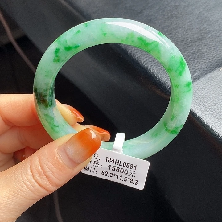 未镶嵌手镯翡翠52+正圈67