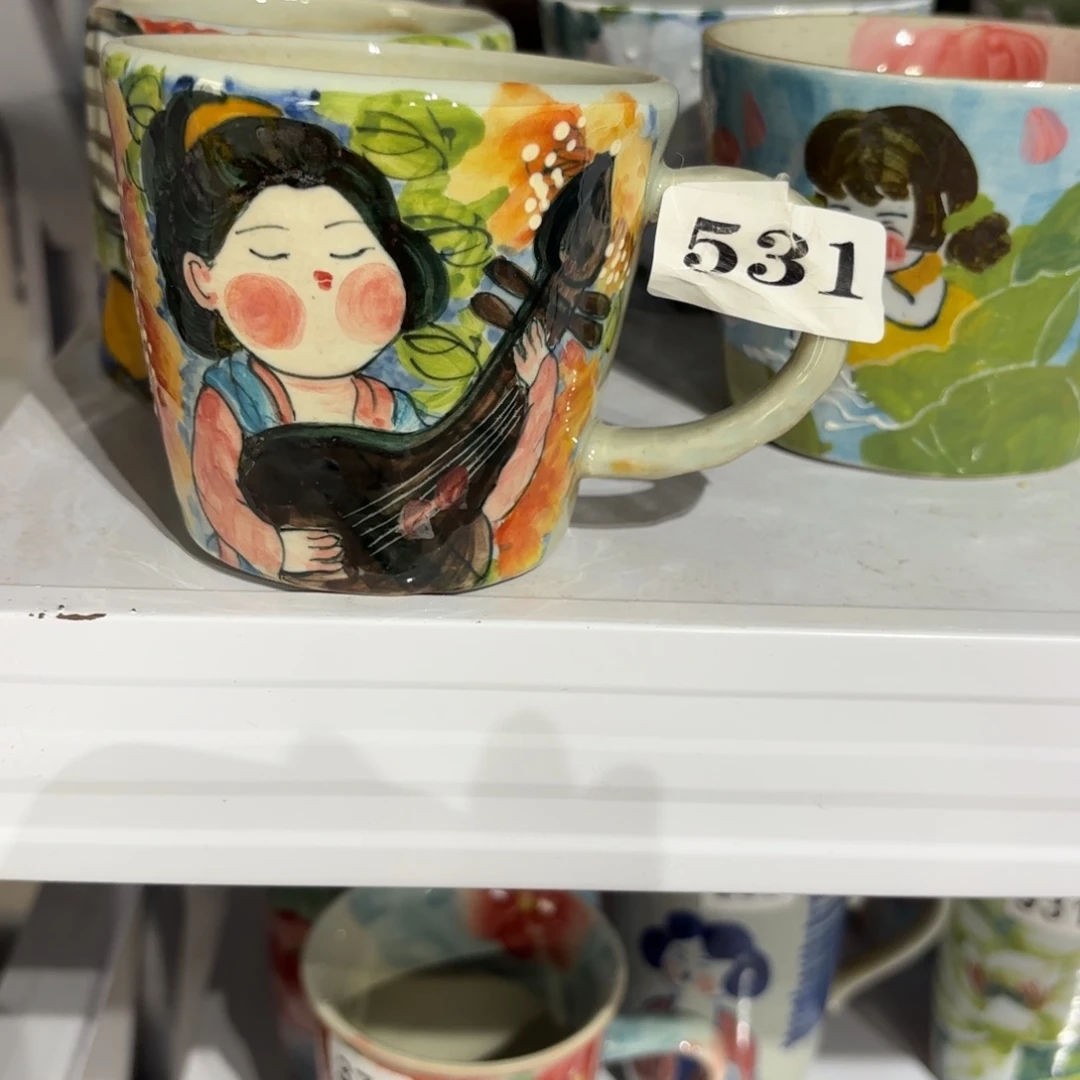 瓷片景德镇手绘高温釉下彩陶瓷茶具