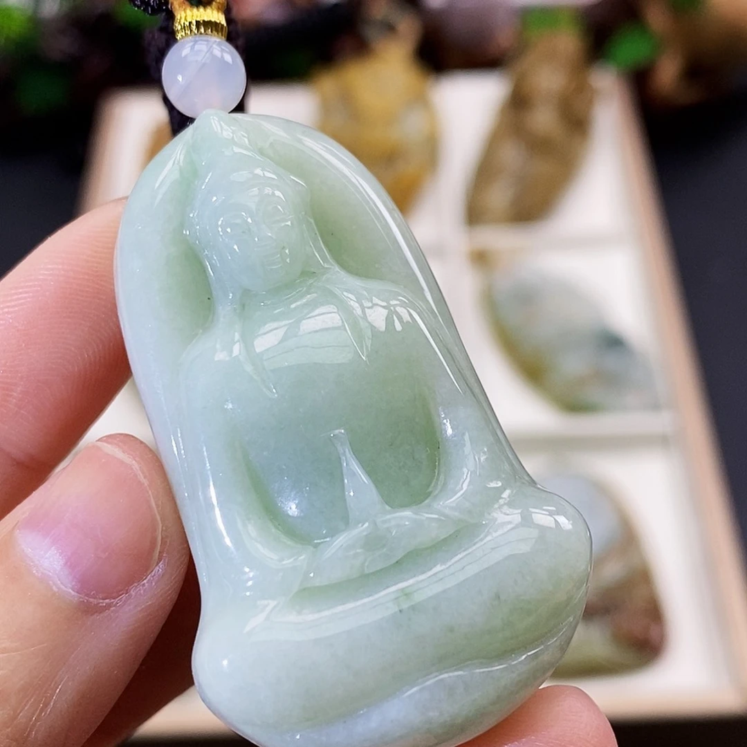 颈饰未镶嵌翡翠缅甸翡翠a货