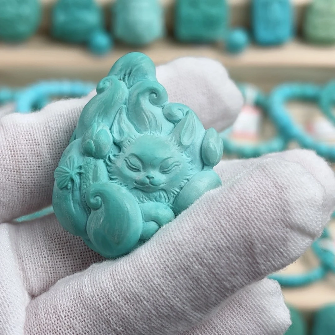 未镶嵌绿松石凤九