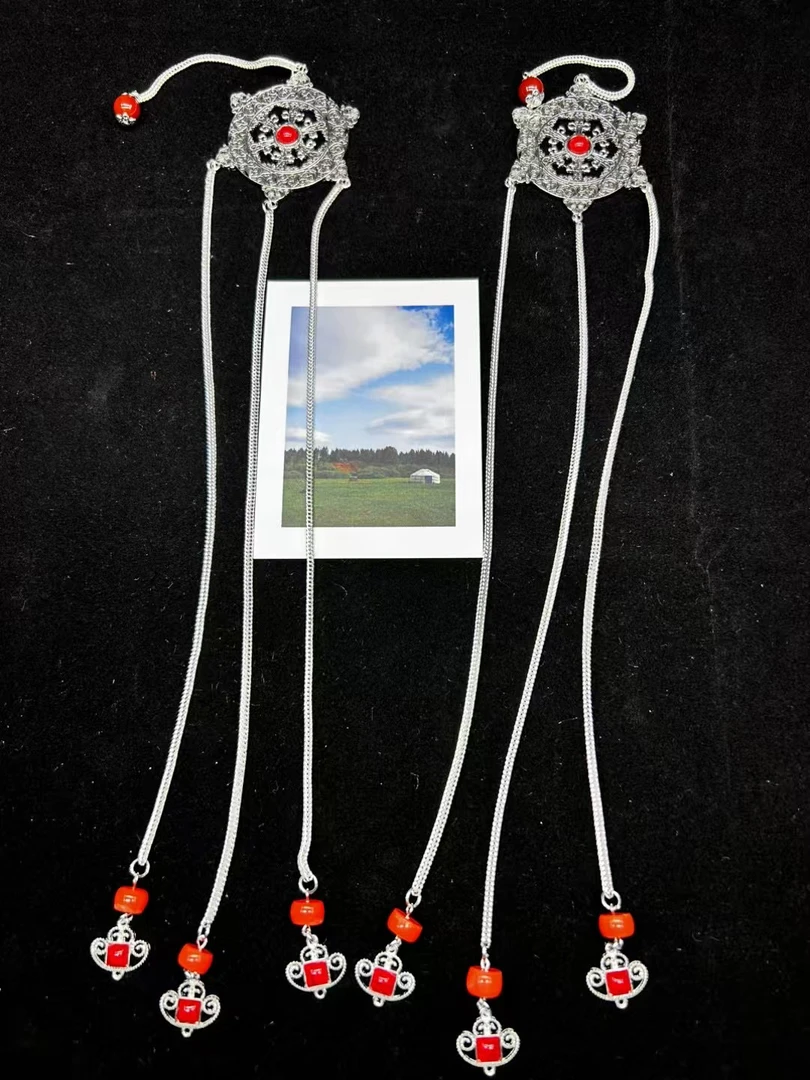 【朵玛】布里亚特蒙古族女镀银传统服饰配饰