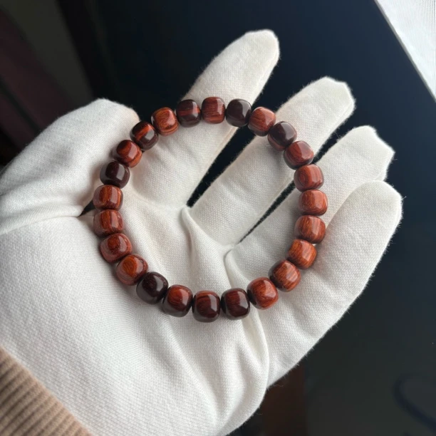 稀有·小叶紫檀黑飘红9/10老型单圈