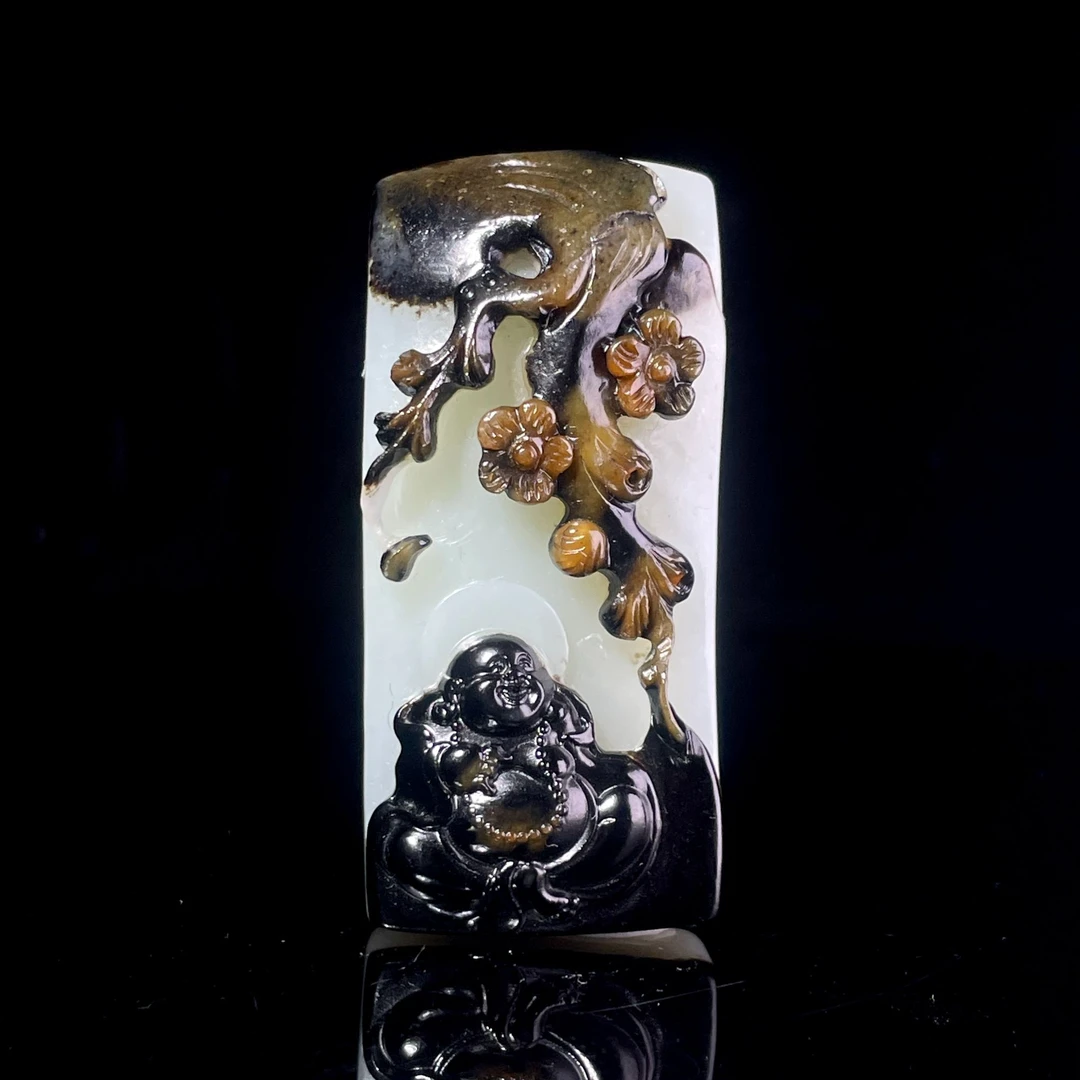 A12-墨禅拈春 和田玉