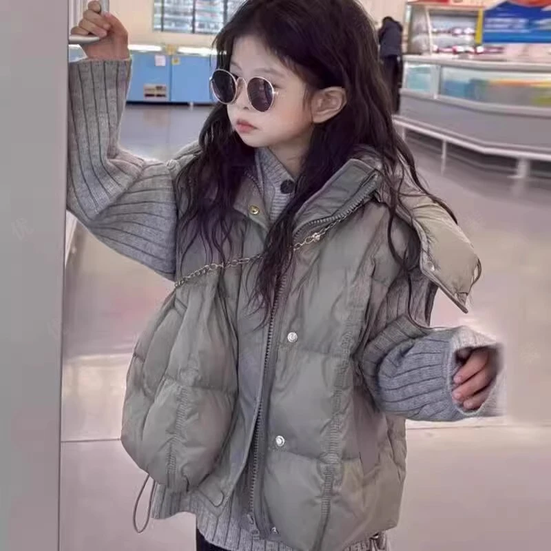 童泰【断码】女童羽绒服马甲外穿洋气2025新款秋冬季儿童装加