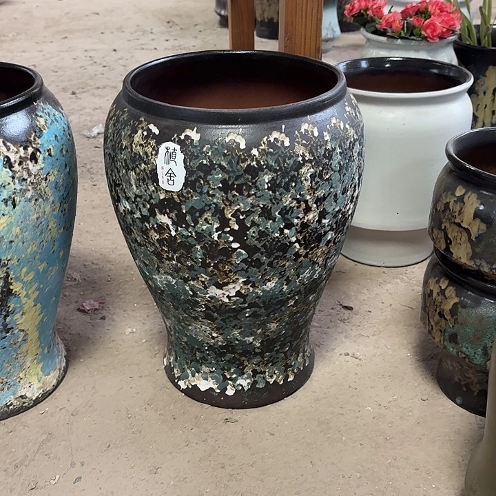 正品高43口25花盆