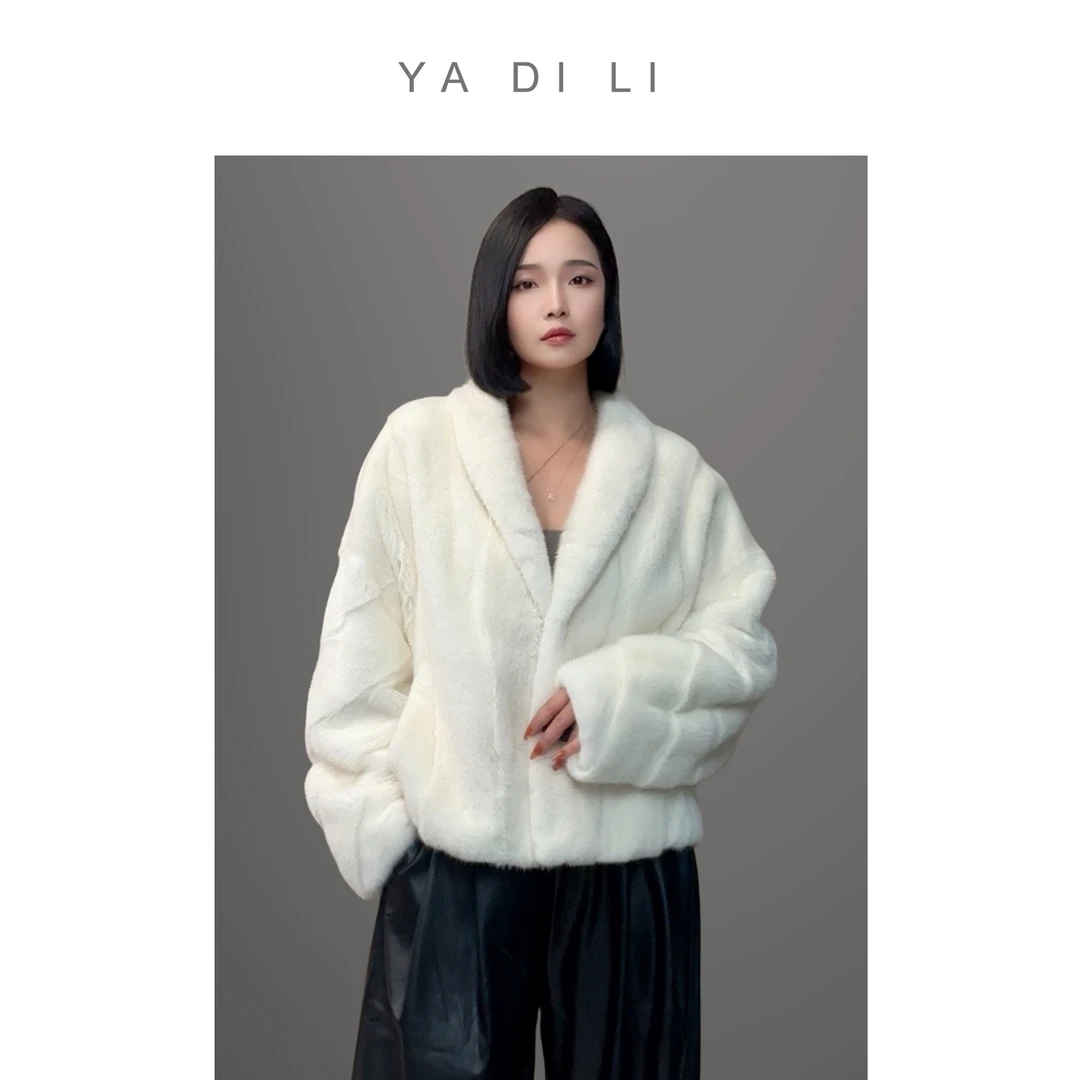 YATILLY/雅帝莉深度 年轻新款珍珠貂大衣女皮草外套冬