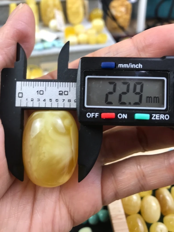 原矿蜜蜡俄料妖花桶珠22.9mm