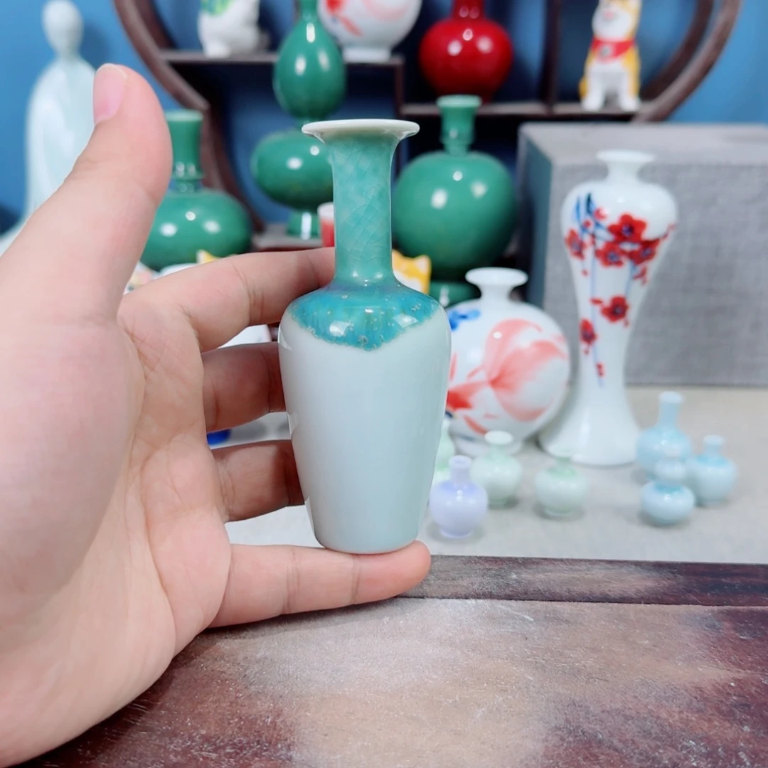陶瓷手工小花器摆件