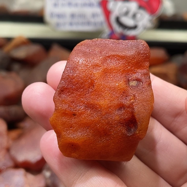 裸石琥珀未镶嵌花蜡无事牌随型